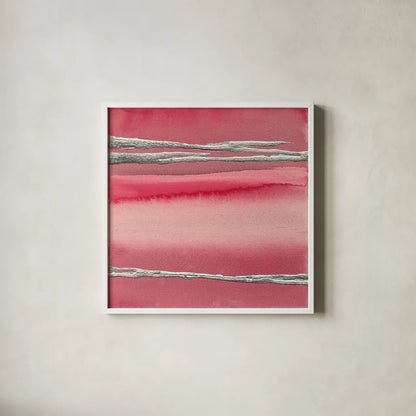 Silver Rose I by Chris Paschke. Shown in a crisp white glass frame for a clean and minimalist style. Available as an archival giclee rolled canvas, fine art paper, or poster print. SKU 26740a.