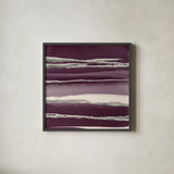 Silver Rose I Purple by Chris Paschke. Shown in a sleek black glass frame for a contemporary gallery look. Available as an archival giclee rolled canvas, fine art paper, or poster print. SKU 27432a.