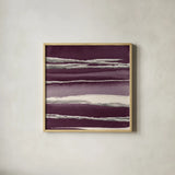 Silver Rose I Purple by Chris Paschke. Shown in a natural wood glass frame for a timeless modern aesthetic. Available as an archival giclee rolled canvas, fine art paper, or poster print. SKU 27432a.