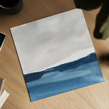 Silver Sea I by Chris Paschke. Shown as a detailed flat fine art print, highlighting archival giclee quality. Available as an archival giclee rolled canvas, fine art paper, or poster print. SKU 84580a.