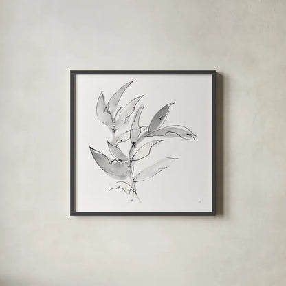 Simple Grey I by Chris Paschke. Shown in a sleek black glass frame for a contemporary gallery look. Available as an archival giclee rolled canvas, fine art paper, or poster print. SKU 92781a.