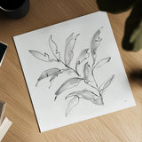 Simple Grey III by Chris Paschke. Shown as a detailed flat fine art print, highlighting archival giclee quality. Available as an archival giclee rolled canvas, fine art paper, or poster print. SKU 92783a.