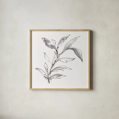 Simple Grey IV by Chris Paschke. Shown in a natural wood glass frame for a timeless modern aesthetic. Available as an archival giclee rolled canvas, fine art paper, or poster print. SKU 92784a.