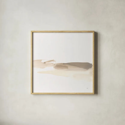 Simple Stroke I by Chris Paschke. Shown in a natural wood glass frame for a timeless modern aesthetic. Available as an archival giclee rolled canvas, fine art paper, or poster print. SKU 92757a.