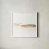 Simple Stroke I by Chris Paschke. Shown in a crisp white glass frame for a clean and minimalist style. Available as an archival giclee rolled canvas, fine art paper, or poster print. SKU 92757a.