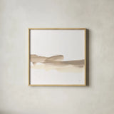 Simple Stroke III by Chris Paschke. Shown in a natural wood glass frame for a timeless modern aesthetic. Available as an archival giclee rolled canvas, fine art paper, or poster print. SKU 92759a.