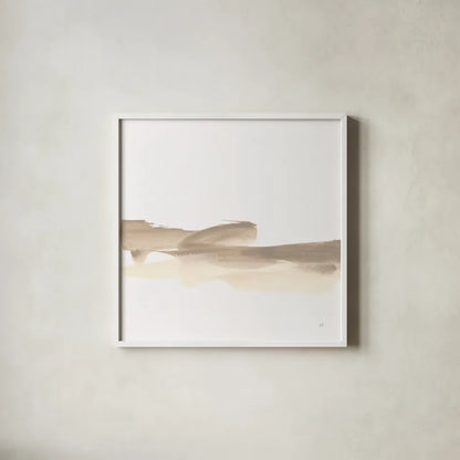 Simple Stroke III by Chris Paschke. Shown in a crisp white glass frame for a clean and minimalist style. Available as an archival giclee rolled canvas, fine art paper, or poster print. SKU 92759a.