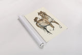 Sketchy Horse V by Chris Paschke. shown as a rolled paper print. Available as archival giclee rolled canvas, fine art paper, or poster print. SKU 49927h.