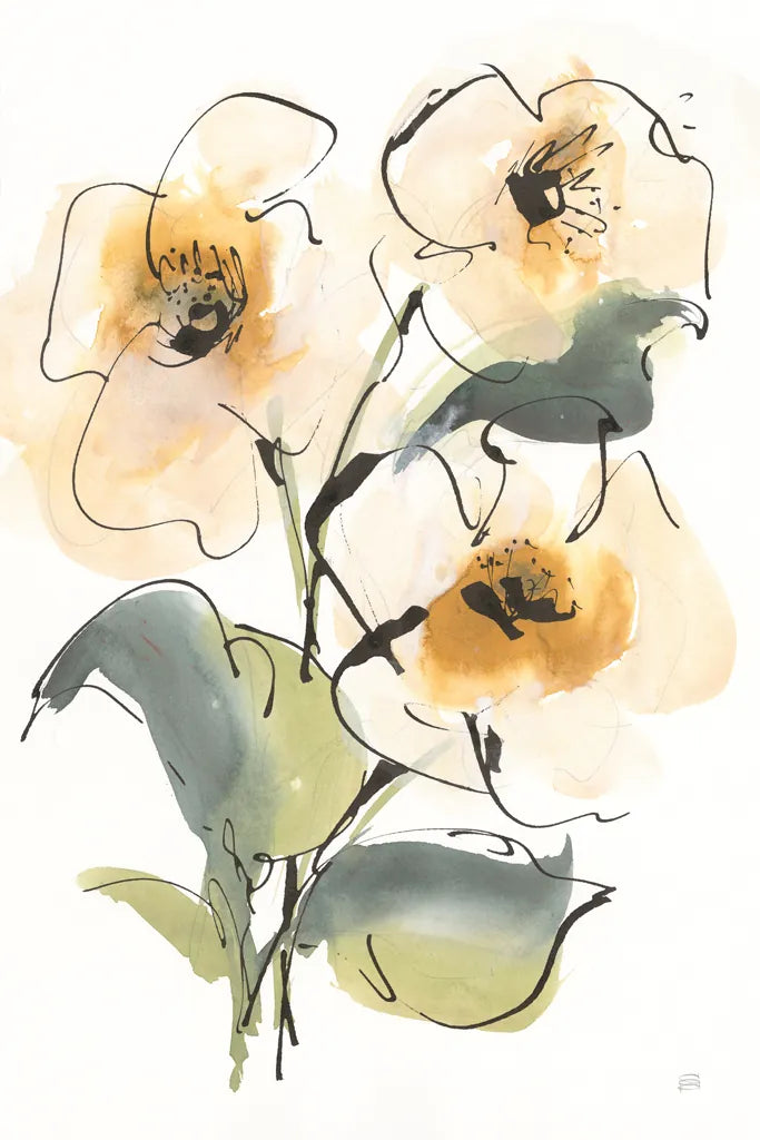 Smooth Poppy I by Chris Paschke. SKU 90855h. Archival Giclee Fine art print for wall decor.