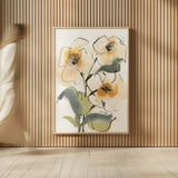 Smooth Poppy I by Chris Paschke. shown as over sized large wall art. Available as an archival giclee rolled canvas, fine art paper, or poster print. SKU 90855h.