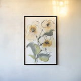 Smooth Poppy I by Chris Paschke. shown as a paper print in a black flame. Available as a archival giclee rolled canvas, fine art paper, or poster print. SKU 90855h.