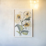 Smooth Poppy I by Chris Paschke. shown as a paper print in a white frame. Available as a archival giclee rolled canvas, fine art paper, or poster print. SKU 90855h.