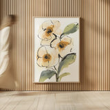 Smooth Poppy II by Chris Paschke. shown as over sized large wall art. Available as an archival giclee rolled canvas, fine art paper, or poster print. SKU 90856h.