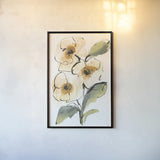 Smooth Poppy II by Chris Paschke. shown as a paper print in a black flame. Available as a archival giclee rolled canvas, fine art paper, or poster print. SKU 90856h.