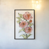 Smooth Rose I by Chris Paschke. shown as a paper print in a black flame. Available as a archival giclee rolled canvas, fine art paper, or poster print. SKU 90853h.