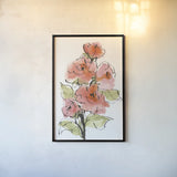 Smooth Rose II by Chris Paschke. shown as a paper print in a black flame. Available as a archival giclee rolled canvas, fine art paper, or poster print. SKU 90854h.