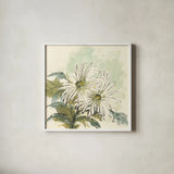 Snowmum III by Chris Paschke. Shown in a crisp white glass frame for a clean and minimalist style. Available as an archival giclee rolled canvas, fine art paper, or poster print. SKU 44516a.