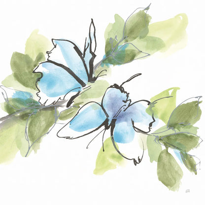 Social Butterflies I by Chris Paschke. SKU 100294a. Archival Giclee Fine art print for wall decor.