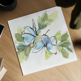 Social Butterflies I by Chris Paschke. Shown as a detailed flat fine art print, highlighting archival giclee quality. Available as an archival giclee rolled canvas, fine art paper, or poster print. SKU 100294a.