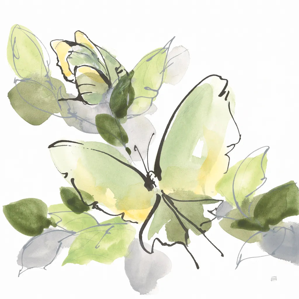 Social Butterflies IV by Chris Paschke. SKU 100297a. Archival Giclee Fine art print for wall decor.