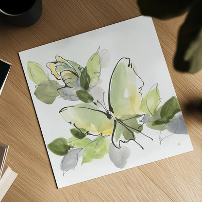 Social Butterflies IV by Chris Paschke. Shown as a detailed flat fine art print, highlighting archival giclee quality. Available as an archival giclee rolled canvas, fine art paper, or poster print. SKU 100297a.