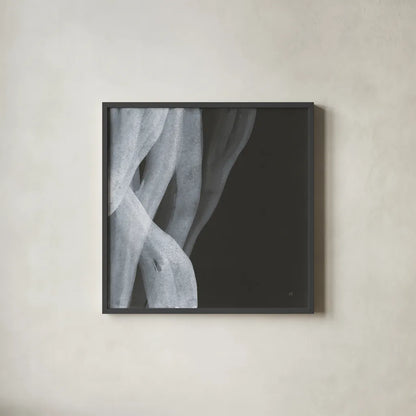Soft White II by Chris Paschke. Shown in a sleek black glass frame for a contemporary gallery look. Available as an archival giclee rolled canvas, fine art paper, or poster print. SKU 84564a.