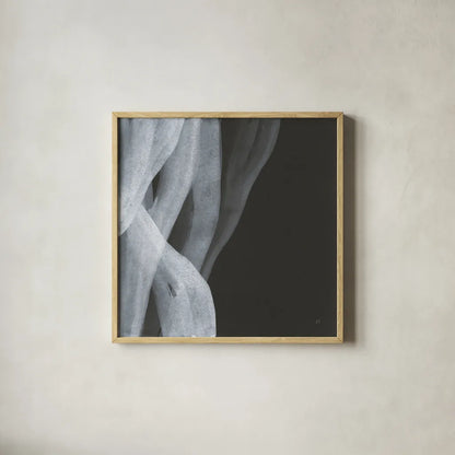 Soft White II by Chris Paschke. Shown in a natural wood glass frame for a timeless modern aesthetic. Available as an archival giclee rolled canvas, fine art paper, or poster print. SKU 84564a.