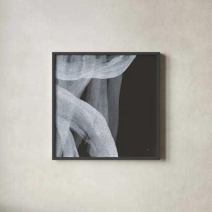 Soft White IV by Chris Paschke. Shown in a sleek black glass frame for a contemporary gallery look. Available as an archival giclee rolled canvas, fine art paper, or poster print. SKU 84566a.