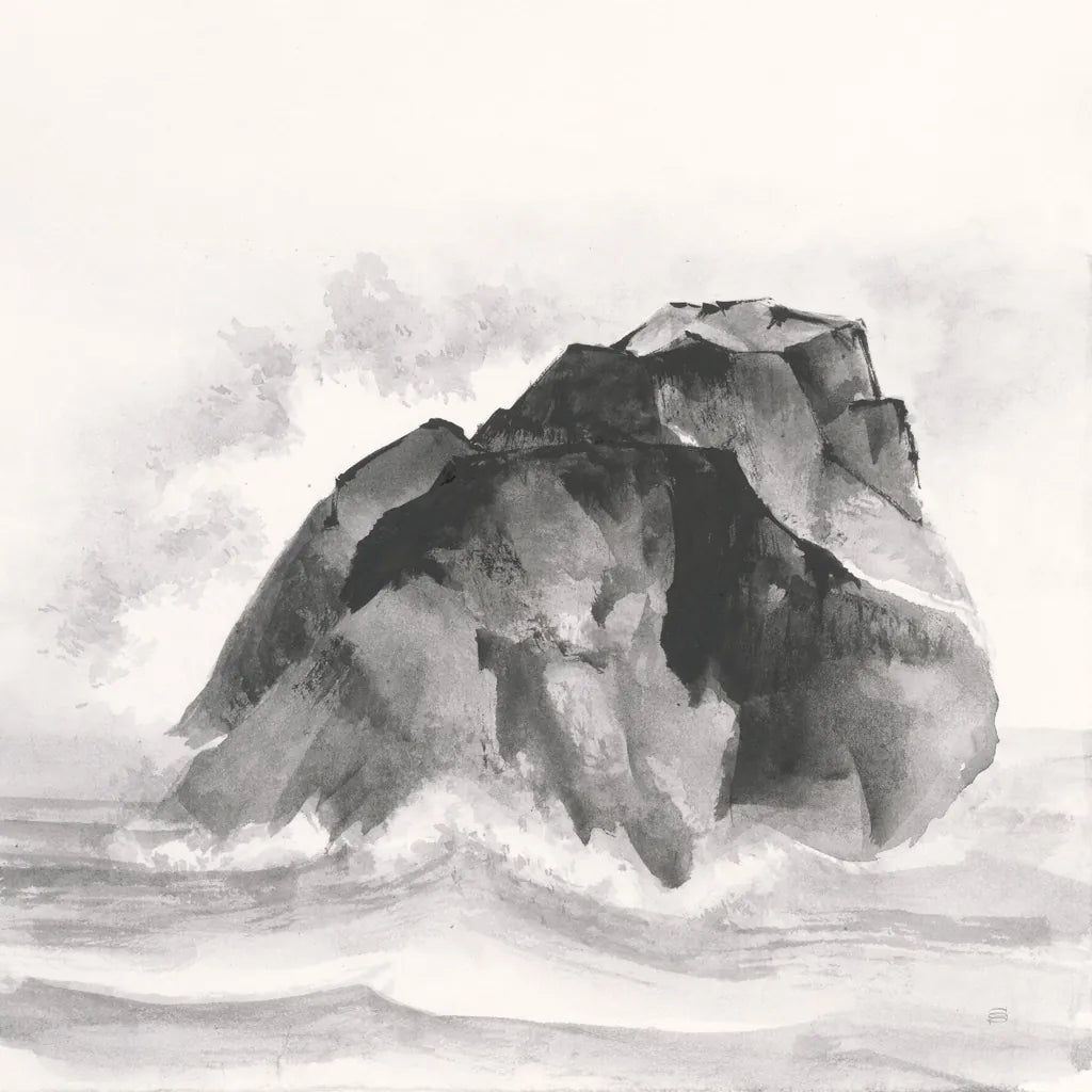 Solitary Rock by Chris Paschke. SKU 44972a. Archival Giclee Fine art print for wall decor.