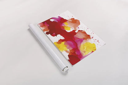 Spatter by Chris Paschke. shown as a rolled paper print. Available as archival giclee rolled canvas, fine art paper, or poster print. SKU 65432i.