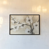 Spring Blossoms I by Chris Paschke. shown as a paper print in a black flame. Available as a archival giclee rolled canvas, fine art paper, or poster print. SKU 25205i.