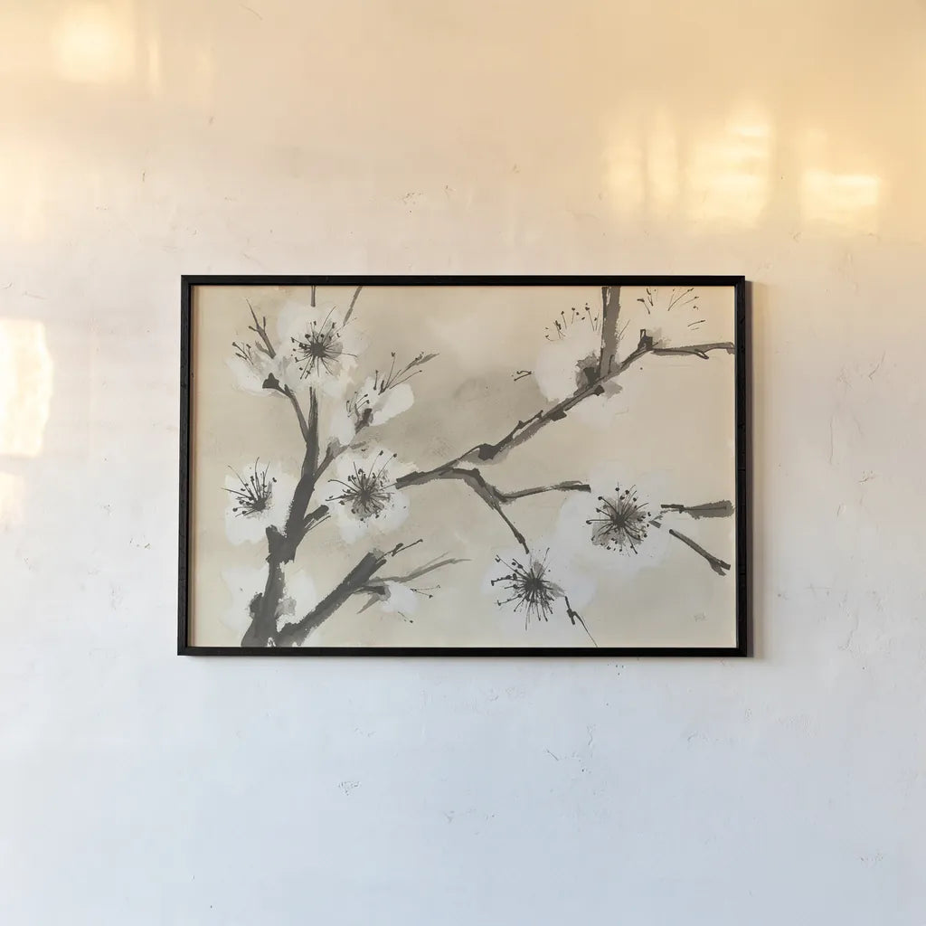 Spring Blossoms II by Chris Paschke. shown as a paper print in a black flame. Available as a archival giclee rolled canvas, fine art paper, or poster print. SKU 25206i.