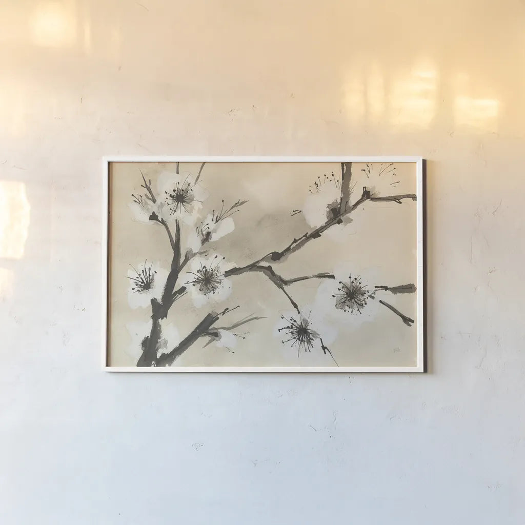 Spring Blossoms II by Chris Paschke. shown as a paper print in a white frame. Available as a archival giclee rolled canvas, fine art paper, or poster print. SKU 25206i.