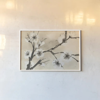 Spring Blossoms II by Chris Paschke. shown as a paper print in a white frame. Available as a archival giclee rolled canvas, fine art paper, or poster print. SKU 25206i.