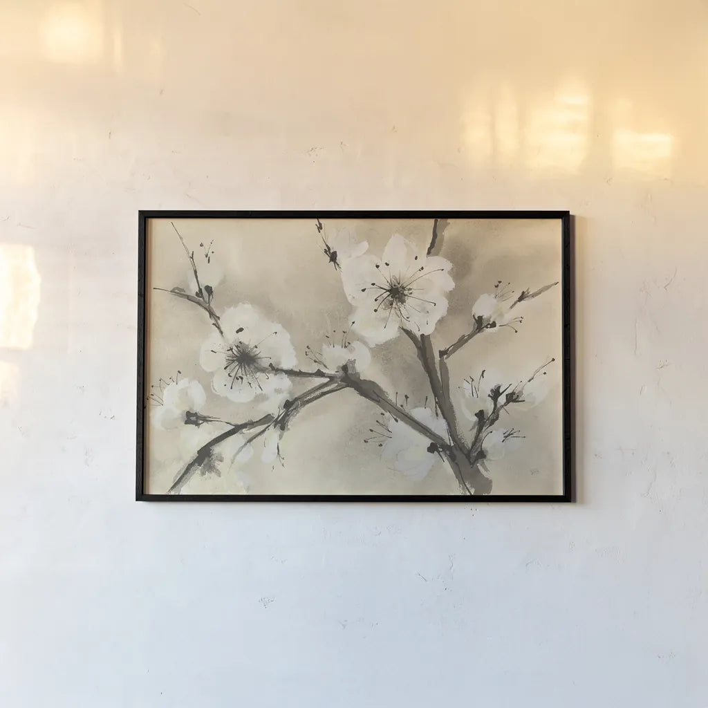 Spring Blossoms III by Chris Paschke. shown as a paper print in a black flame. Available as a archival giclee rolled canvas, fine art paper, or poster print. SKU 25207i.
