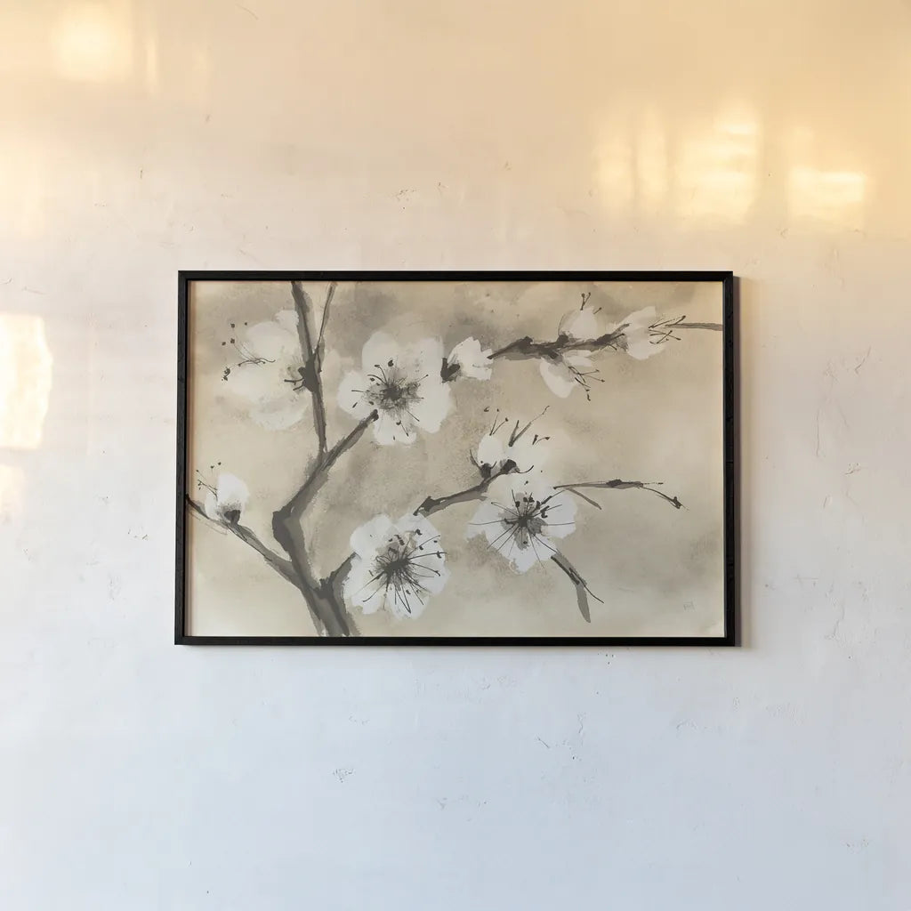 Spring Blossoms IV by Chris Paschke. shown as a paper print in a black flame. Available as a archival giclee rolled canvas, fine art paper, or poster print. SKU 25208i.