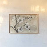 Spring Blossoms IV by Chris Paschke. shown as a paper print in a natural frame. Available as a archival giclee rolled canvas, fine art paper, or poster print. SKU 25208i.