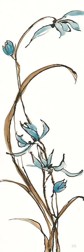 Spring Orchids II on White by Chris Paschke