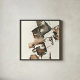 Stacked I by Chris Paschke. Shown in a sleek black glass frame for a contemporary gallery look. Available as an archival giclee rolled canvas, fine art paper, or poster print. SKU 31751a.
