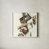 Stacked I by Chris Paschke. Shown in a crisp white glass frame for a clean and minimalist style. Available as an archival giclee rolled canvas, fine art paper, or poster print. SKU 31751a.