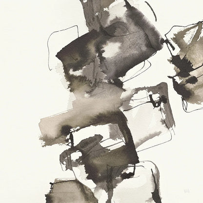 Stacked I Greige by Chris Paschke. SKU 33644a. Archival Giclee Fine art print for wall decor.