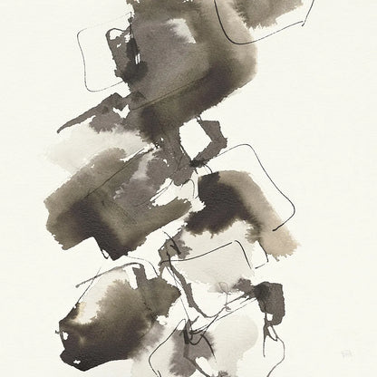 Stacked II Greige by Chris Paschke. SKU 33645a. Archival Giclee Fine art print for wall decor.