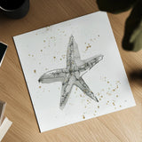 Starfish I by Chris Paschke. Shown as a detailed flat fine art print, highlighting archival giclee quality. Available as an archival giclee rolled canvas, fine art paper, or poster print. SKU 66538a.