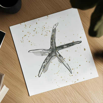 Starfish III by Chris Paschke. Shown as a detailed flat fine art print, highlighting archival giclee quality. Available as an archival giclee rolled canvas, fine art paper, or poster print. SKU 66540a.