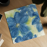 Starlight Clematis II by Chris Paschke. Shown as a detailed flat fine art print, highlighting archival giclee quality. Available as an archival giclee rolled canvas, fine art paper, or poster print. SKU 50156a.