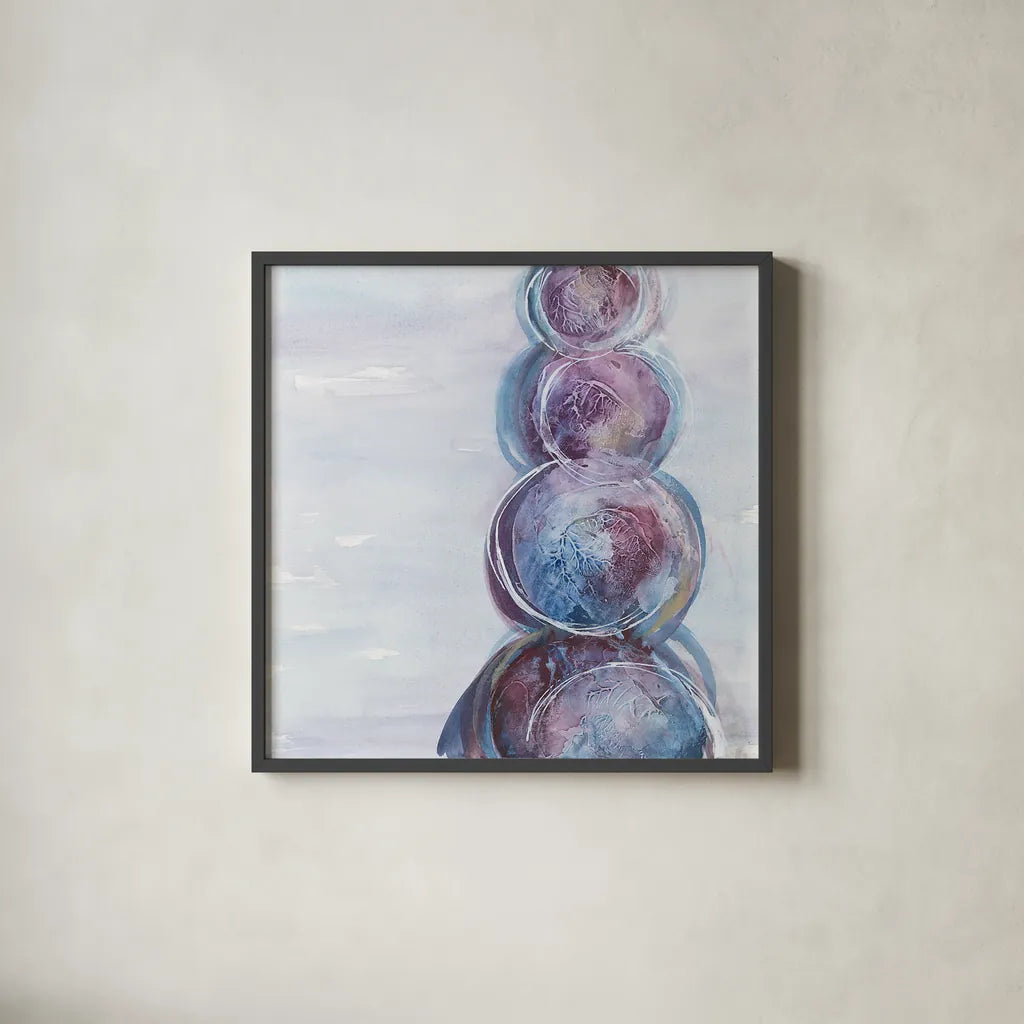 Starting Over I by Chris Paschke. Shown in a sleek black glass frame for a contemporary gallery look. Available as an archival giclee rolled canvas, fine art paper, or poster print. SKU 39576a.