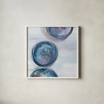 Starting Over II by Chris Paschke. Shown in a crisp white glass frame for a clean and minimalist style. Available as an archival giclee rolled canvas, fine art paper, or poster print. SKU 39577a.