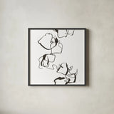 Stoned II by Chris Paschke. Shown in a sleek black glass frame for a contemporary gallery look. Available as an archival giclee rolled canvas, fine art paper, or poster print. SKU 66214a.