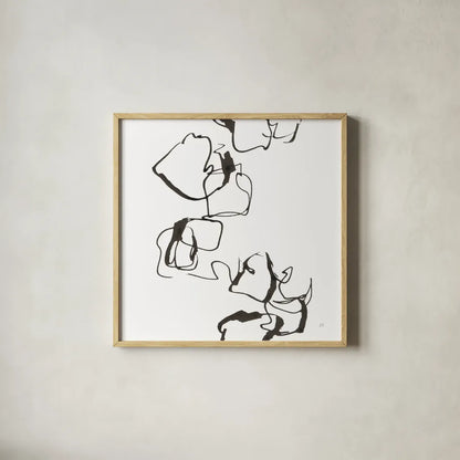 Stoned II by Chris Paschke. Shown in a natural wood glass frame for a timeless modern aesthetic. Available as an archival giclee rolled canvas, fine art paper, or poster print. SKU 66214a.