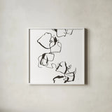 Stoned II by Chris Paschke. Shown in a crisp white glass frame for a clean and minimalist style. Available as an archival giclee rolled canvas, fine art paper, or poster print. SKU 66214a.